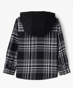 Chemise à carreaux avec capuche garçon